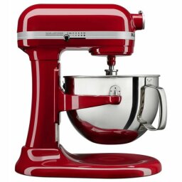 red kitchenaid stand mixer