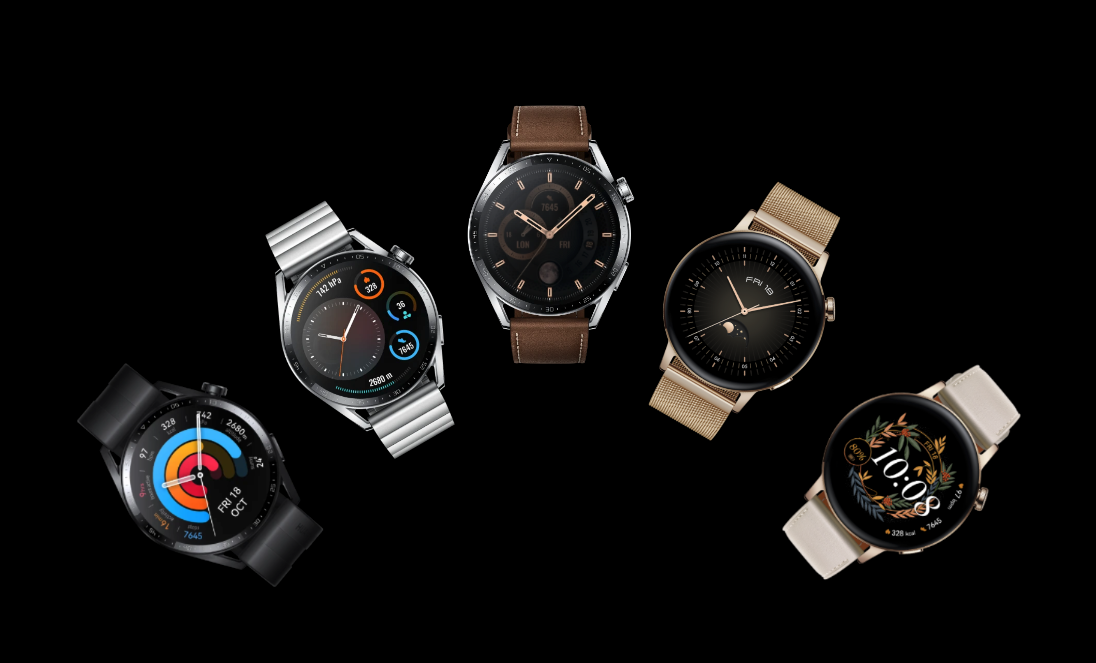 Huawei Watch GT 3 comes in four basic designs, two sizes, and with several different straps, including calfskin straps and Milanese straps.