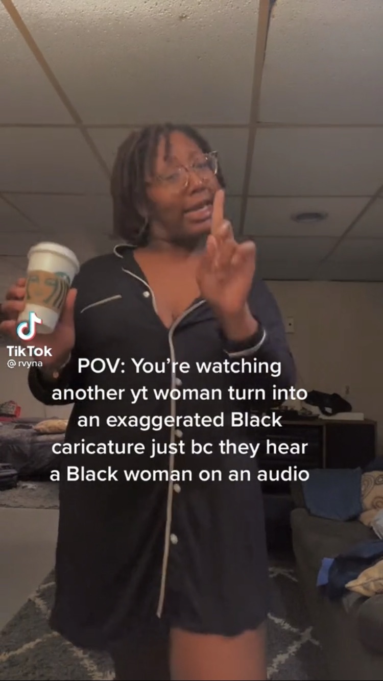 @rvyna points out white women's offensive use of this audio.