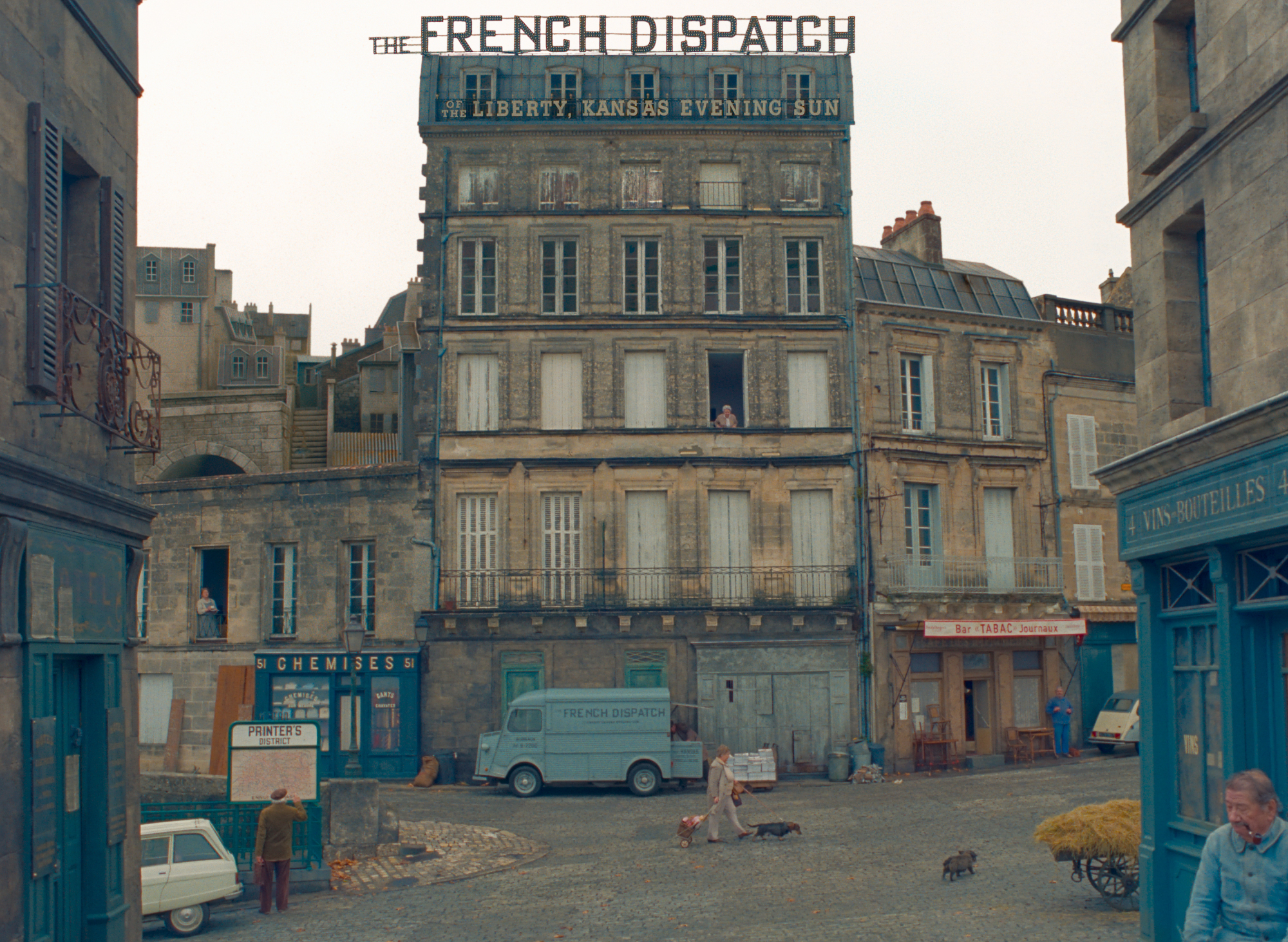 "The French Dispatch" town of Ennui.
