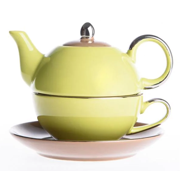 yellow fancy teapot