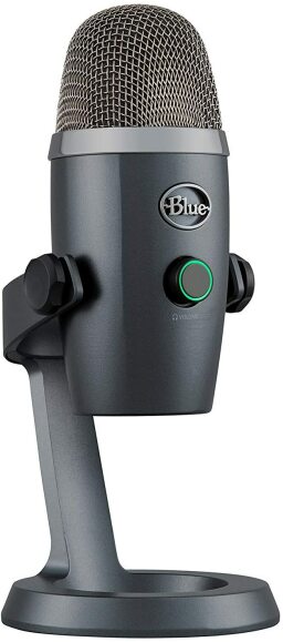 gray blue yeti nano mic