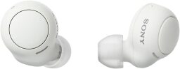 White sony earbuds
