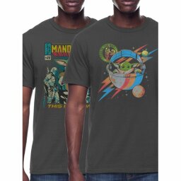 Star Wars Cast and Rock Mandalorian Graphic Tees, 2 pack ($15.76)