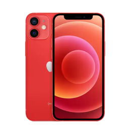 a red iphone 12 mini