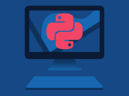 illustration of a snake logo on a computer screen