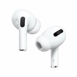 two airpod pro earbuds