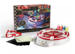 spin art box with its included pieces