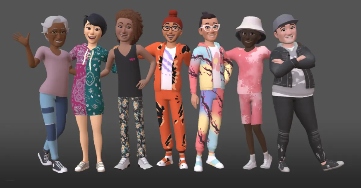 These are some of the new skins Facebook hopes we'll slip into for its metaverse.