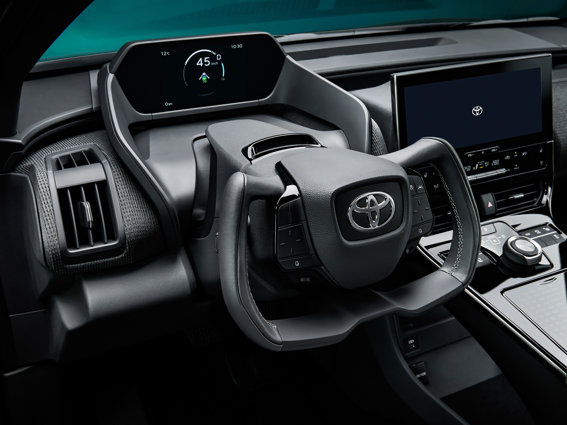Looks like Toyota took a cue from Tesla when it comes to the steering wheel.