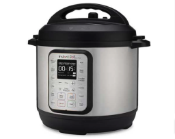 Instant Pot Duo Plus multi-cooker machine against white background