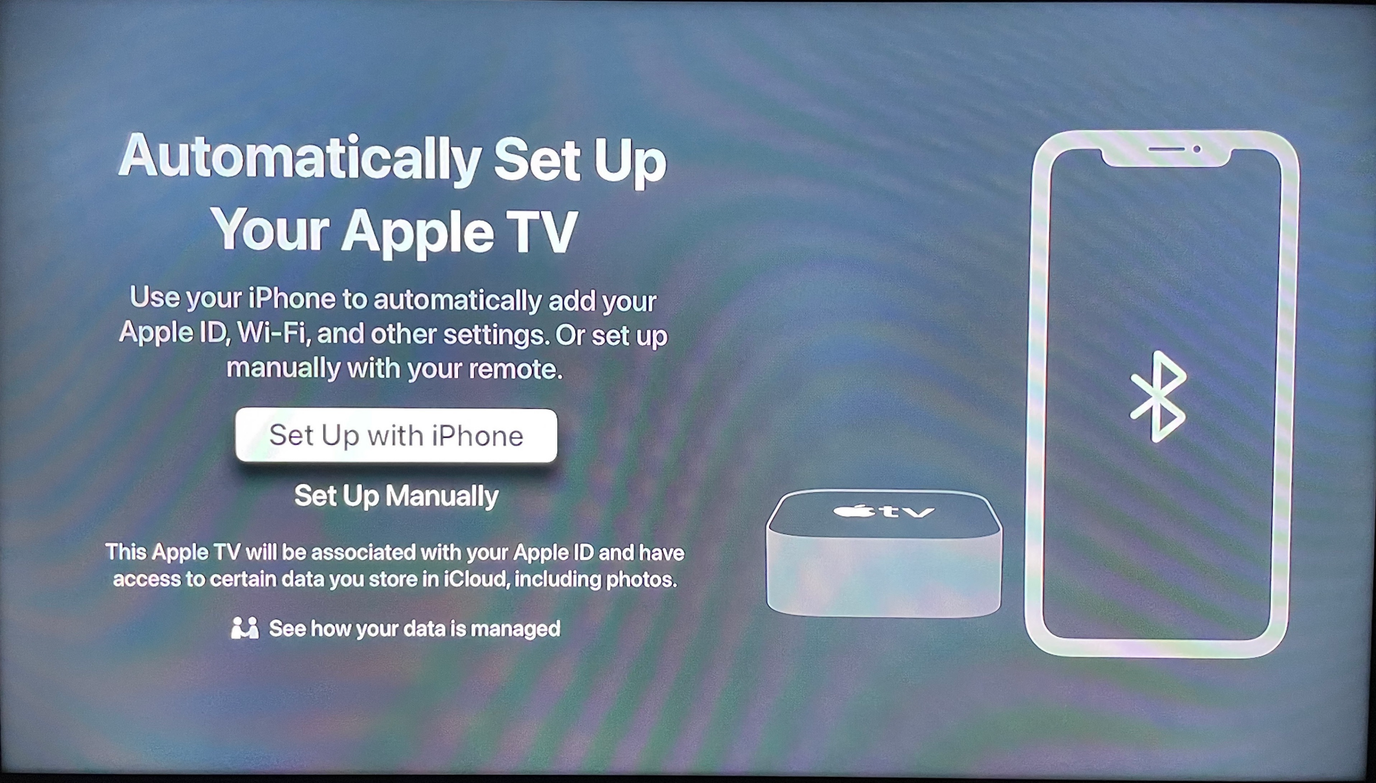 Image of Apple TV setup