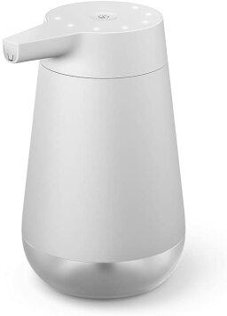 White Amazon Smart Soap Dispenser on a white background.