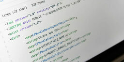 Code on screen