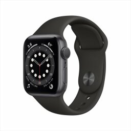 apple watch with black band