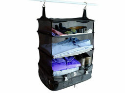 Foldable Luggage Storage Shelf on a white background.