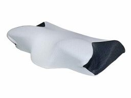 White, irregularly shaped pillow