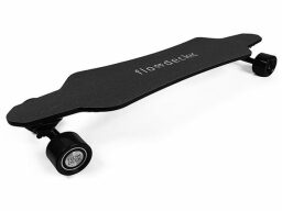 Black Flowdeck X Electric Longboard on a white background.