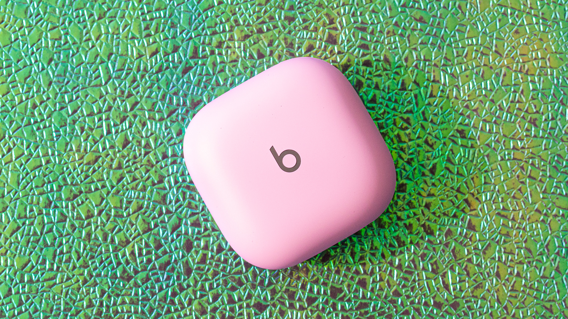 Pretty in pink, isn't she?
