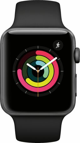 black apple watch series 3