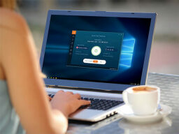 Laptop using Ivacy VPN: 5-Yr Subscription (5 Devices).