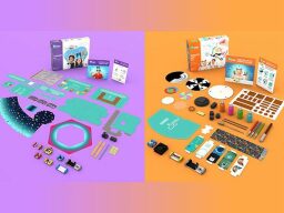 Robotic and design kits with many components