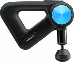 Black and blue massage gun