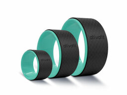 Ativafit® Sports Yoga Wheels 3-Piece Set on a white background.