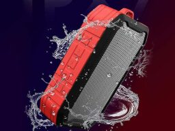 X7 Waterproof Portable Bluetooth Speaker on a dark background.