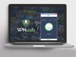 VPN.asia: 10-Year Subscription being used on a laptop.