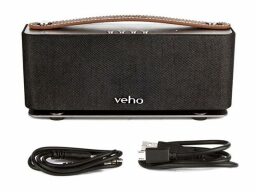 Veho MR-7 Retro Bluetooth Wireless Speaker on a white background.