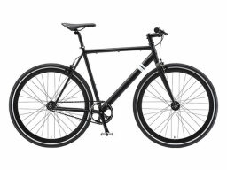 Black Overthrow II Bicycle on a white background.
