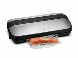 Gourmia® GVS455 Stainless Steel Vacuum Sealer on a white background.