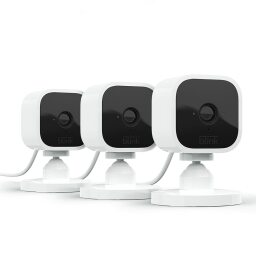 three mini indoor cameras 