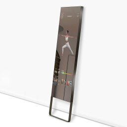 Mirror leaning against wall