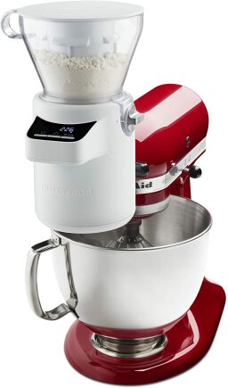 kitchenaid mixer with sifter and scale attachment