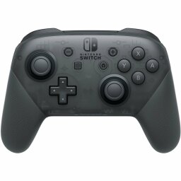 the nintendo switch pro controller in black