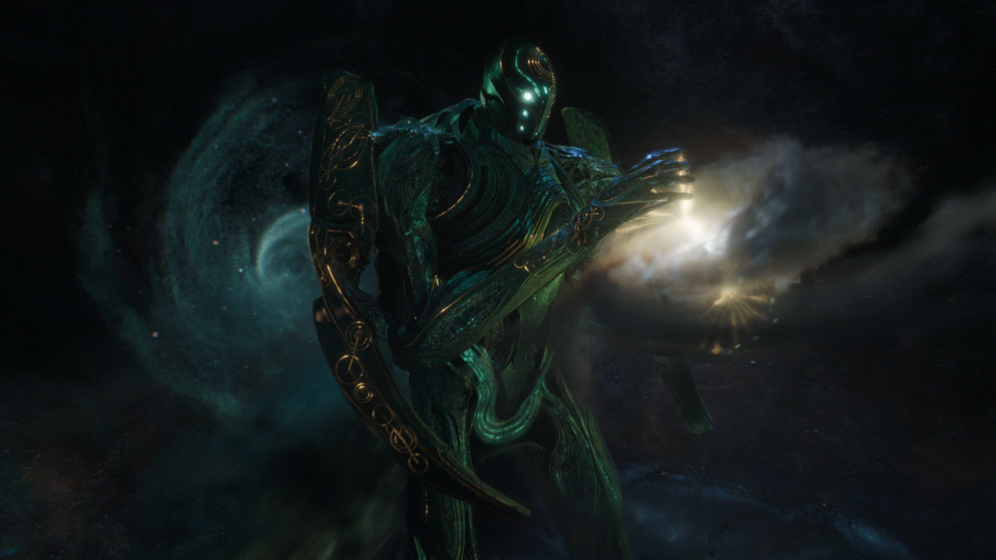 This is the typical visual of a Celestial, both in Marvel Comics lore and in the 'Eternals' reveal.