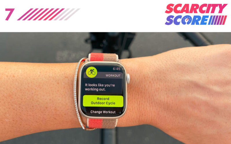 Apple Watch 7 on a person's wrist
