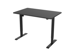 Black adjustable desk
