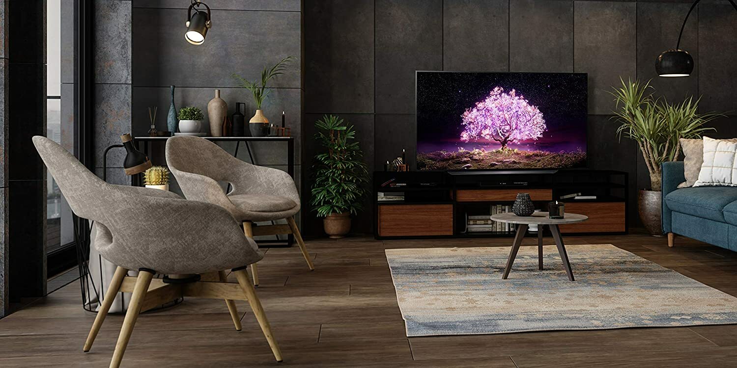 LG tv in a modern living room