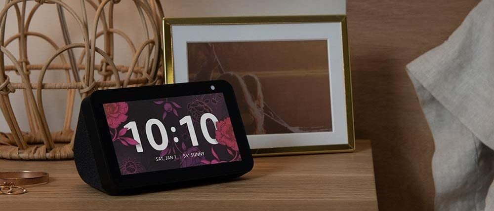 Echo Show 5 on a nightstand