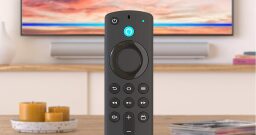 Fire stick in front of TV