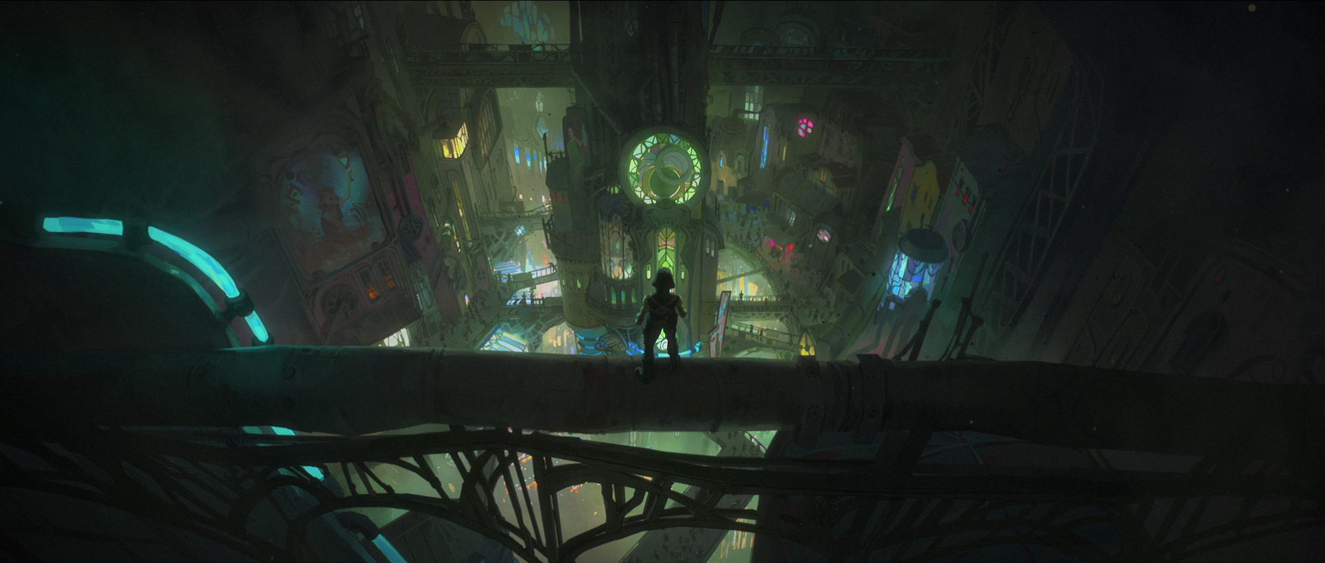 The city of Zaun in Netflix's "Arcane."