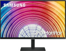 wide monitor with rainbow lights onscreen