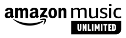 Amazon Music Unlimited black and white logo