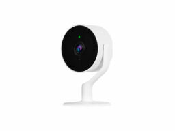 White and black security camera
