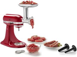 kitchenaid metal food grinder attachment grinding meet for sausage and burgers