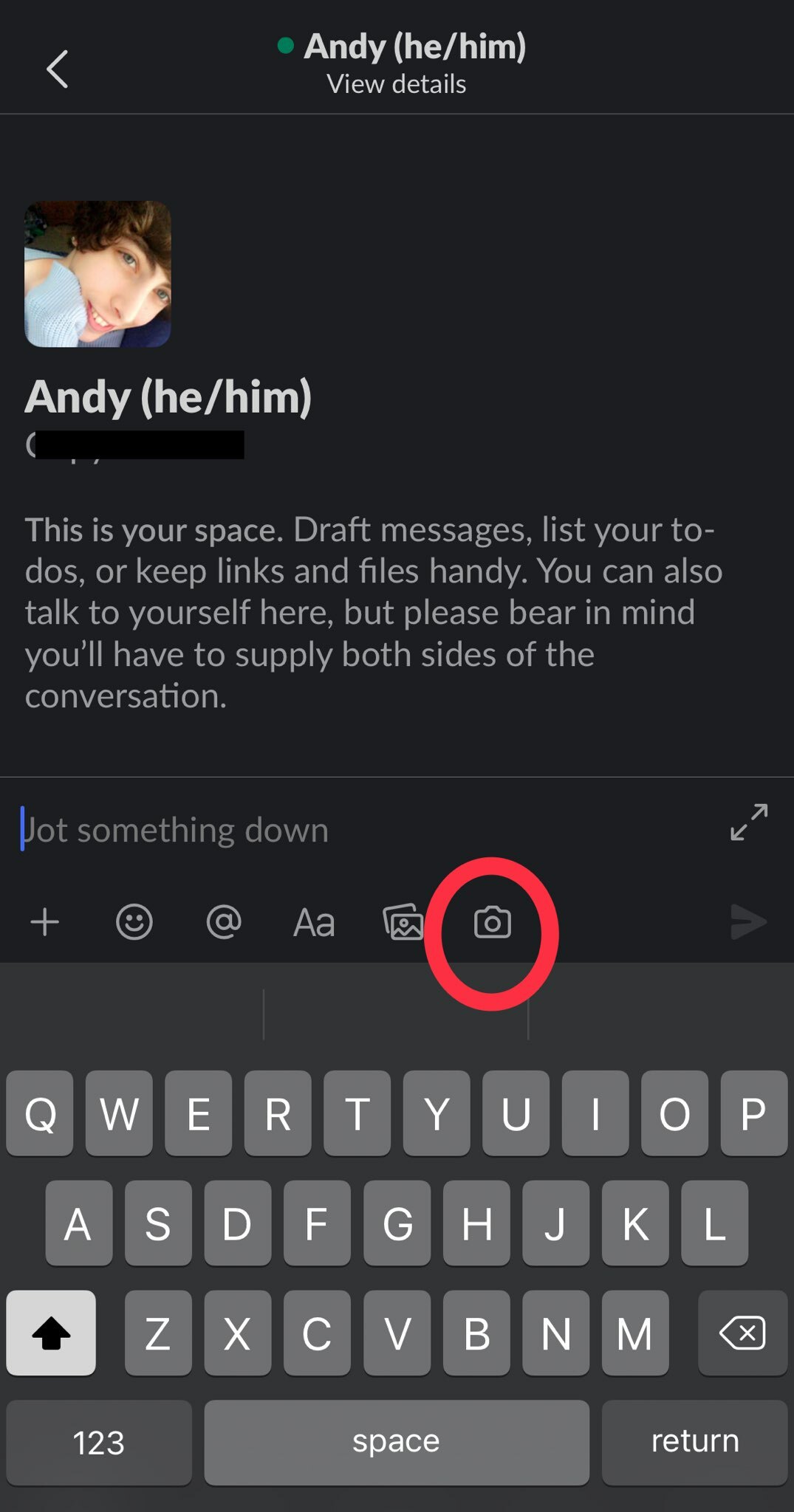 That's the Slack camera icon.