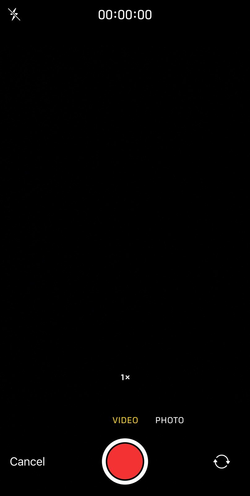 Set your camera to the video function.